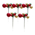 thumbnail image 2 of Christmas Decorations, Christmas Party Decorations, 5Pcs Artificial Leaves Branches, Christmas Ball, for Xmas Tree, Home, Party, Holiday Christmas Decorations, 2 of 5