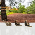 thumbnail image 4 of Brass Snail Figurines – Cute Vintage Cottagecore Décor & Garden Decor, Retro Antique-Style Mini Sculptures For Terrarium, Desk, Bookshelf & Plant Pots, 4 of 8
