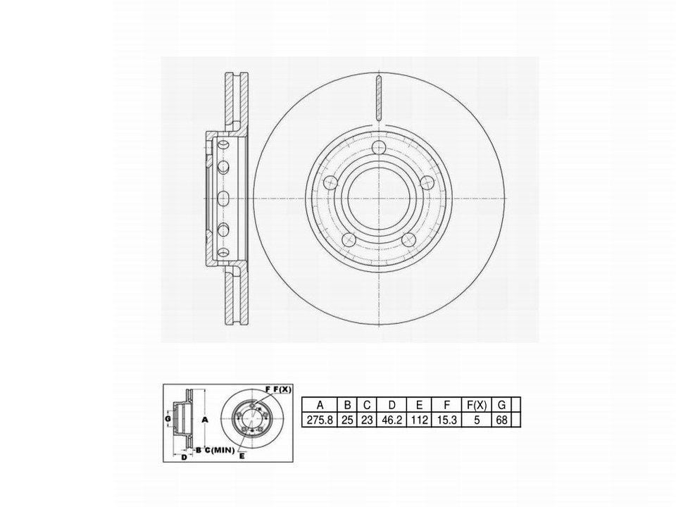 Winstop Brake Rotor, Front WS243021, Audi 200 Quattro 1991-1989