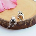 thumbnail image 5 of GKNET Fashion Silver Lovely Frog Animal Ear Earring Stud Women Party Delicate Jewelry Gifts Hot, 5 of 6