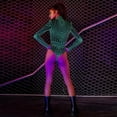 thumbnail image 3 of UV Reactive Neon Bodysuit - Ideal for Halloween & Christmas Parties, 3 of 5