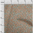 thumbnail image 2 of oneOone Cotton Cambric Orange Fabric Floral Retro Sewing Material Print Fabric By The Yard 56 Inch Wide, 2 of 5