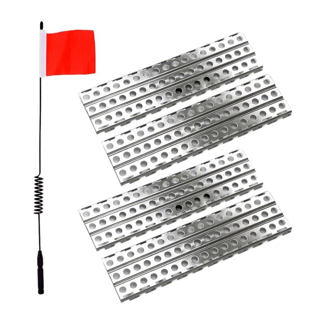 Escalera de Arena con Tablero Antideslizante de Aluminio perfke para SCX10 90046 1:10 RC Crawler Placa antideslizante de coche RC