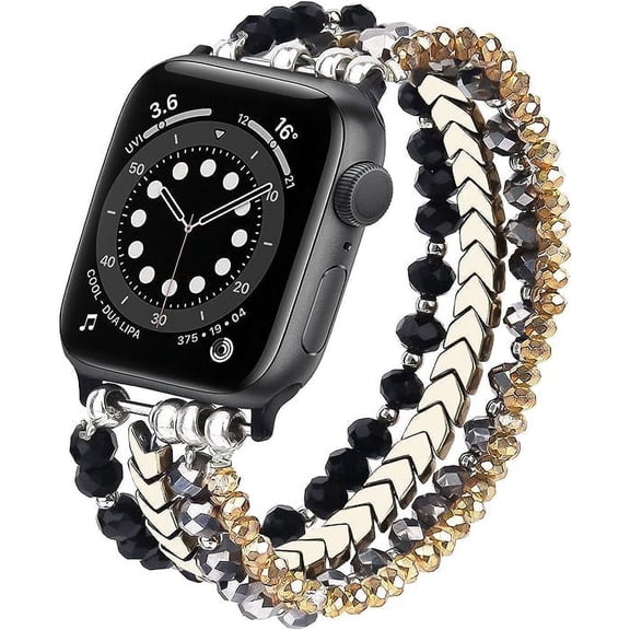 V-MORO Compatible for Apple Watch Band Beaded Bracelet 38mm 40mm 41mm 42mm(Series 10) Women,Fashion Handmade for iWatch Series 10 9 SE 8 7 6 5 4 3 2 1