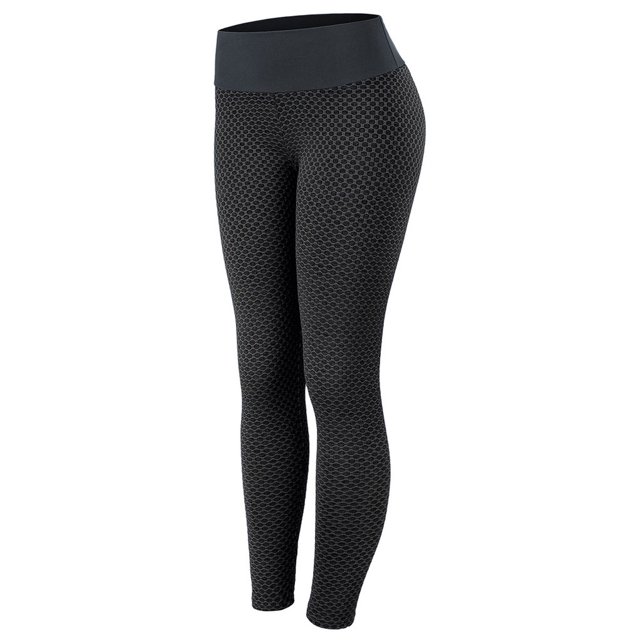 Minnieouse Mallas de rejilla, pantalones de Yoga para mujer, mallas de cintura alta sin costuras, transpirables, para gimnasio, ropa de realce, pantalones Pijama Negro L Minnieouse AP001815-21