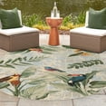 thumbnail image 2 of Unique Loom Outdoor Botanical Collection Area Rug - Chanticleer (7' 10" x 10' Oval Multi/Blue), 2 of 6
