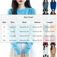 thumbnail image 2 of Base Layer Tops For Women Knitted Crew Neck Long Sleeve Ribbed Pullover Casual Loose Fall Winter Trendy Blouse (L, Orange-A), 2 of 4