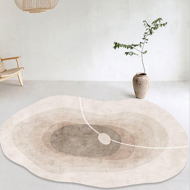 Rugs for Living Room Irregular Shape Modern Abstract Area Rug Aesthetic Rug for Livingroom Bedroom Diningroom Home Office Floor Carpet Rugs