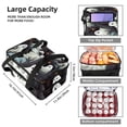 thumbnail image 3 of Halloween Double Layered Insulated Lunch Bag with Two Compartments - Large Capacity Hand-Carried Refrigerated Meal Bag - 7.1x11.4x16.1 Inches, 3 of 6