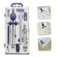 thumbnail image 2 of 1 Set 7pcs Multi-functional Drawing Compasses Practical Drawing Tools (Blue), 2 of 3