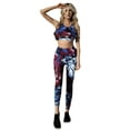thumbnail image 3 of Women's Printed Activewear Sports Bra - Floral Strokes, S, 3 of 4