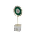 thumbnail image 1 of Agate Verte Flottante sur une Figurine de Base Claire, 1 of 1