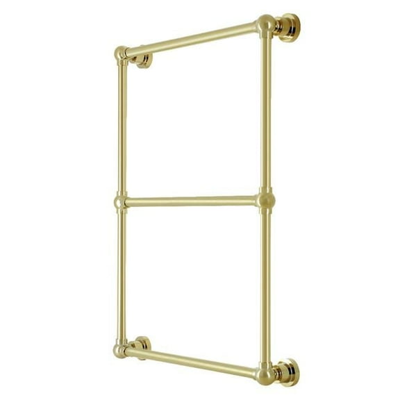 Kingston Brass DTM32243PB 24 x 32 in. Palatine Wall Mount Towel Rack, Polished Brass