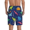 thumbnail image 3 of Bixox Men's Dinosaurs With Palms printed lightweight casual shorts, soft sleep shorts with pockets., 3 of 7