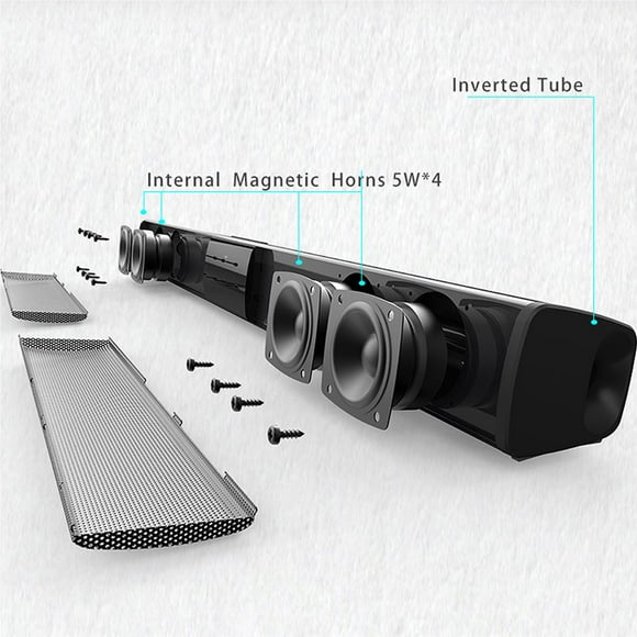 mmirethe Surround Sound Bar 4 Speaker Wireless Bluetooth Speaker TV Home Theater