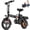T1Basic model-20MPH, variant on 14 Inch Foldable Adult Electric Bicycle, 48V 10Ah 560W Motor, 3-Speed Gearing, Dual Spring Shock Absorbers, Front and Rear Led Safety Lights, Portable Design