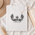 thumbnail image 3 of Jollimate Queen Mom Shirt, Angel Wings Crown Graphic Tee, Mother's Day Gift for Women, 3 of 6