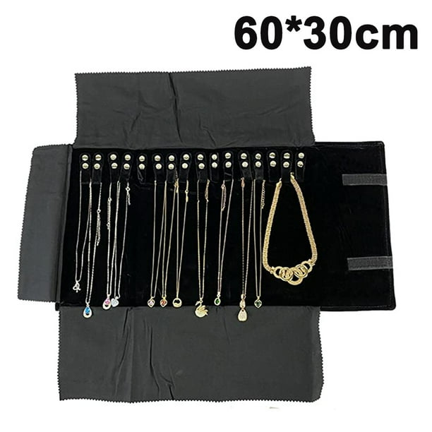 Bolsa de Almacenamiento de joyería Multifuncional, Organizador de Pendientes y Collar y Pulsera Fokelyi 222534-2