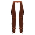 thumbnail image 4 of Sxiwei Mens Suede Fringe Cowboy Chap Tassels Cowboy Western Pants Costume Outfits Brown XL, 4 of 5