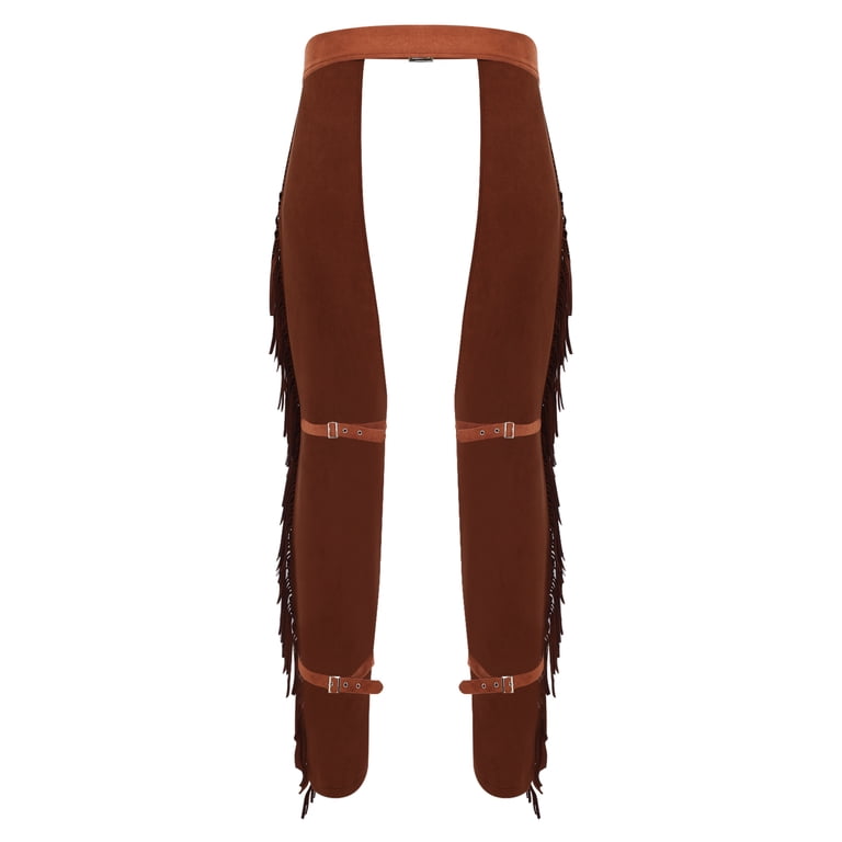 S-3XL Volwassenen Heren Western Cowboy Open Kruis Broek - Gelaagde S-3XL Volwassenen Heren Western Cowboy Open Kruis Broek - Gelaagde