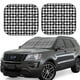 thumbnail image 1 of Fotbe Black Tartan Plaid Juego de 2 Piezas de Parasoles para Parabrisas | Bloqueador Solar para Auto | Accesorios Plegables para Protección Solar Interior-Medium, 1 of 6