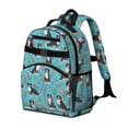thumbnail image 2 of Bernese Mountain Dog and Floral Backpack for School, Cute School Bag with Adjustable Shoulder Straps and Padded Back, 15.25"x11.5"x5.25", 2 of 5