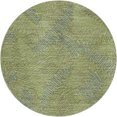 thumbnail image 2 of Addison Rugs Dream Shag Premium Machine Washable Transitional Tropical, Leaves, Botanical Green Round Rug, 8' x 8', 2 of 8