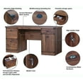 thumbnail image 5 of Saint Birch Brunei Wood Executive Desks Dark Walnut, 5 of 7