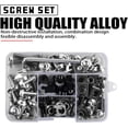 thumbnail image 4 of Yazoeia 195PCS Motorcycle Fairing Bolt Kit, M5 M6 Aluminum Motor Windscreen Screws Fasteners Fairing Bolts Nut Clips Mounting Washers Nuts Screws Assortment, Universal for Motor, Sport CJC912-116194, 4 of 6
