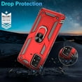 thumbnail image 5 of Samsung Galaxy A51 Case, with HD Screen Protector, Dual Guard Protection Series Case with Portable Magnetic Ring Stand for Samsung A51, Red, 5 of 14