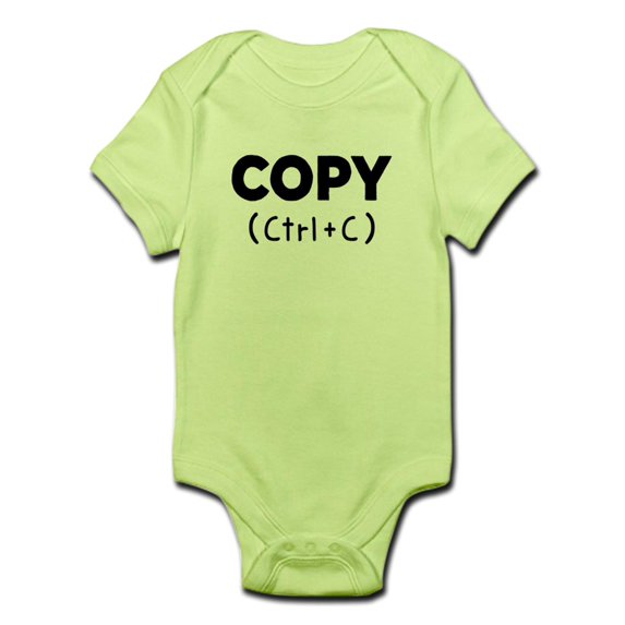 CafePress - Copy (Ctrl+C) Infant Body Suit - Baby Light Bodysuit