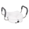 Equate Raised Toilet Seat with Handles, Toilet Seat Riser, White