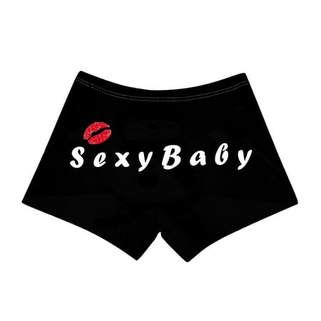 

Womens Underwear Plus Size Letter Print Boxer Shorts Sports Comfortable Shorts Pajamas Underpant