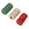 thumbnail image 1 of 3 rollos de hilo navideño de 2 mm de diámetro cada uno, longitud de 328 pies, hilo de regalo ligero y cortable para embalaje de bricolaje, 1 of 15
