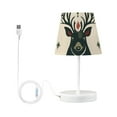 thumbnail image 3 of Christmas Reindeer Desk Lamp 3 Color Modes LED Table Lamp Nightstand Reading Light for Bedroom Living Room, 3 of 8
