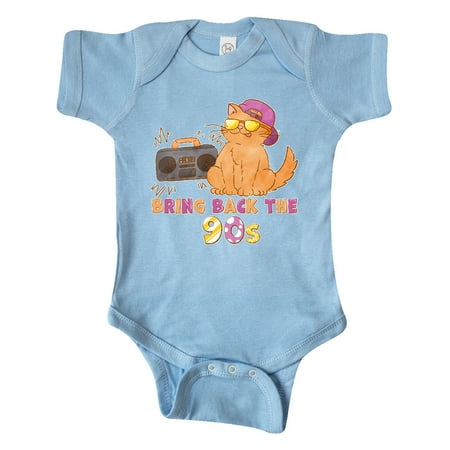 

Inktastic Bring Back The 90s Cool Orange Cat Gift Baby Boy or Baby Girl Bodysuit