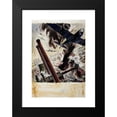 thumbnail image 2 of James Gardner 11x14 Black Modern Framed Museum Art Print Titled - Bombing Scene (Between 1939 and 1946), 2 of 5