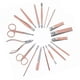 thumbnail image 3 of Kit de manicura juego de manicura 18 piezas de acero inoxidable portátil de oro rosa para tratamiento facial ANGGREK Otros, 3 of 7