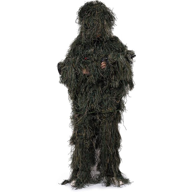 Hunt Suit 5 in 1 Hunting Apparel Jungle Apparel Wear-resistance Pants Carry Bag Hiking Equipment Cosplay Prop Hunter Clothes (en inglés) Guardurnaity OD014152-00