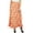 Orange, variant on Phagun Women's Wrap Cotton Ruffled Self Belt Floral Printed Magic Skirt-Orange