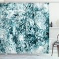 thumbnail image 1 of Ambesonne Marble Print Shower Curtain, Rocky Surface Pattern, 69"Wx70"L, Jade Green Teal White, 1 of 3
