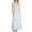 Blue, variant on Elippeo Women's 2 Piece Summer Outfit, Square Neck Hook and Eye Crop Tank Tops Flower Drawstring Skirt Set for Party Club