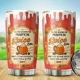 thumbnail image 5 of The Season for Pumpkin Spice Tumbler 20Oz - Pumpkin Halloween Tumbler 20Oz Pack 1 - Stainless Steel Travel Tumbler - Halloween Cup Gift for Men, Women, Friends, 5 of 6
