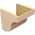 thumbnail image 5 of 11"W x 11"D x 11"H Wide Van Buren Rough Cedar Woodgrain TimberThane Corbel, Primed Tan, 5 of 6