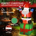 thumbnail image 4 of 6 FT Christmas Inflatables Outdoor Decorations Santa Claus with Big Toy Gift Box, Blow-Up Yard Christmas Decor with LED Lights Display for Holiday/Christmas/Party/Yard/Garden, 4 of 12
