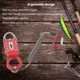 thumbnail image 4 of Mini Fishing Grip, Aluminum Alloy Portable Fish Control Clamp with Anti Lost Rope, for Fishing Enthusiasts, 4 of 7
