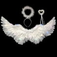 thumbnail image 1 of Accesorio para disfraces de actuación de alas de s de ángel para niñas Los 80x40cm Colcomx Juguetes de ala de ángel de Costunme, 1 of 8