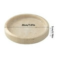 thumbnail image 2 of Natural Travertine Tray, Marble Jewelry Plate Stone Desktop Organizer for Key Earring Jewelry Display, 2 of 6