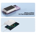 thumbnail image 3 of Solar Solar Power Bank 10000mAh Fast Charging Wireless Portable Charger Magnetic Battery Pack for Camping Travel Emergency Use, 3 of 7