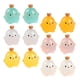 thumbnail image 5 of 15 Uds Mini corona pollitos decoraciones luminosas dibujos animados pollos juguetes artesanía de resina Mini figuritas de pollos, 5 of 6